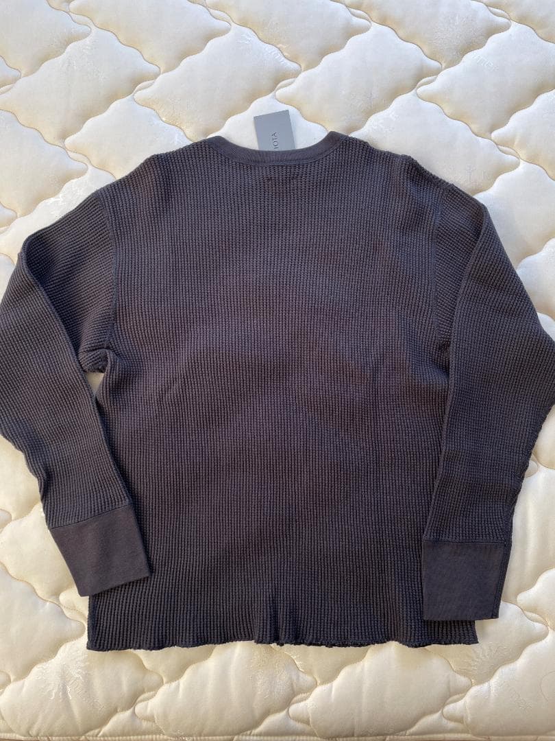 【訳あり新品】CIOTA スビンコットン ツータックワッフル ロングTシャツ