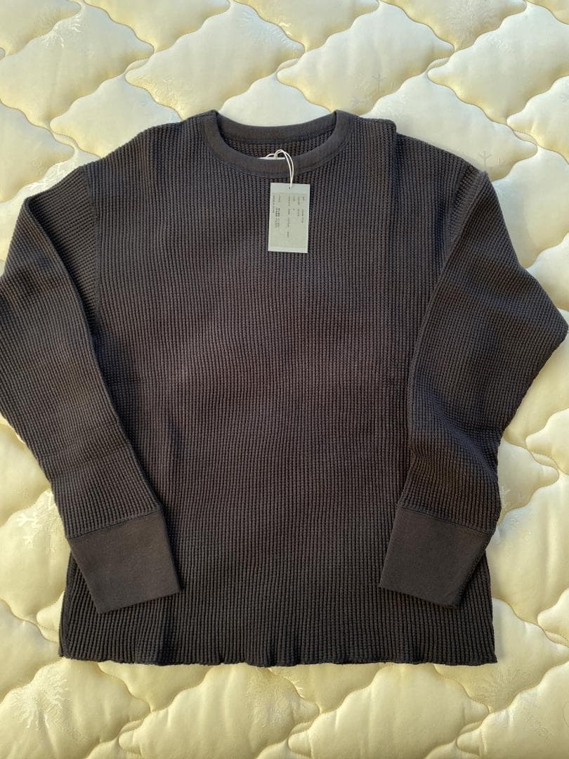 【訳あり新品】CIOTA スビンコットン ツータックワッフル ロングTシャツ