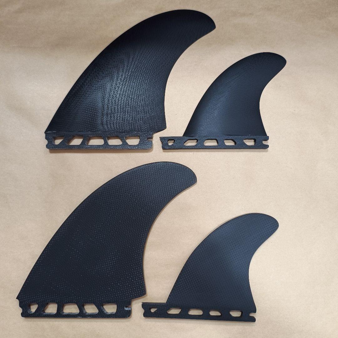 フューチャーフィン対応　ファイバーグラス製　クワッドフィン