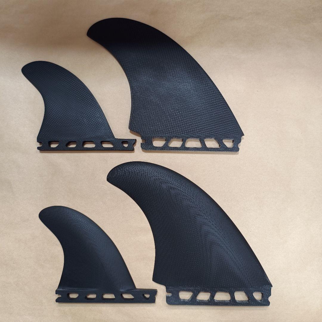 フューチャーフィン対応　ファイバーグラス製　クワッドフィン