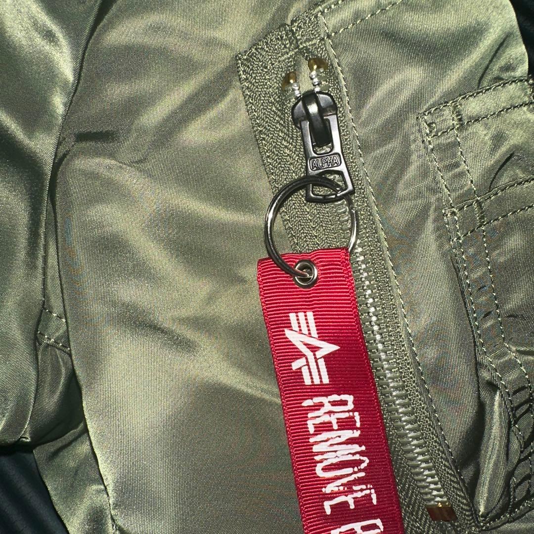 ALPHA INDUSTRIES MA-1 フライトジャケット カーキ　S