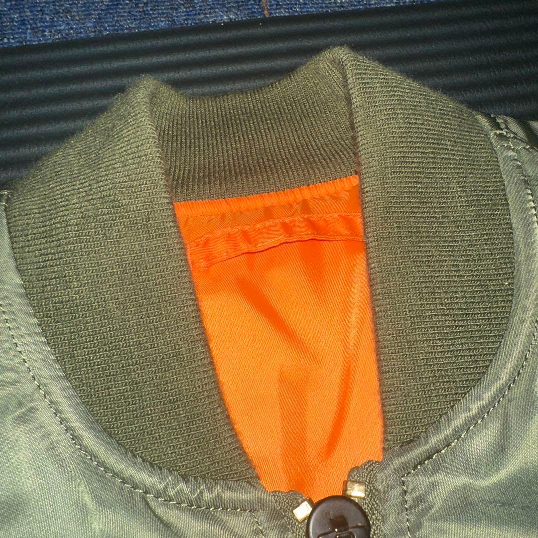 ALPHA INDUSTRIES MA-1 フライトジャケット カーキ　S