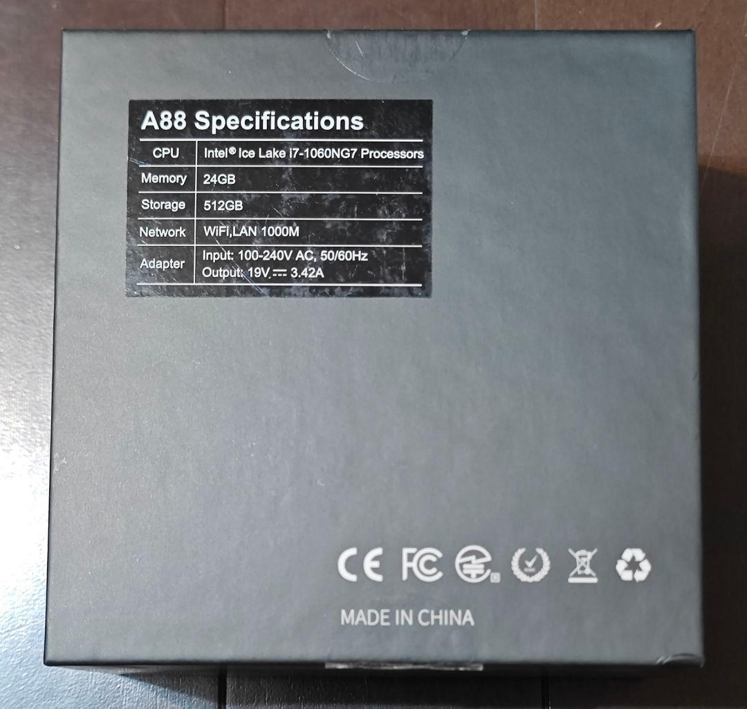 AIOEXPC Mini PC i7 24GB 512GB ミニPC