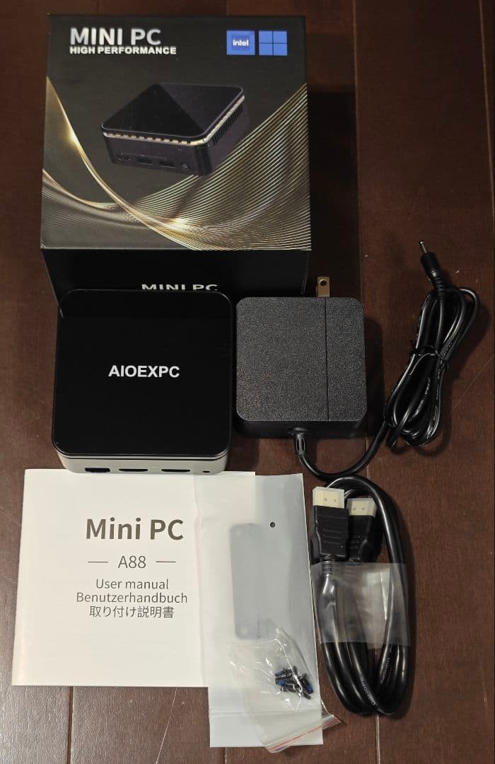 AIOEXPC Mini PC i7 24GB 512GB ミニPC