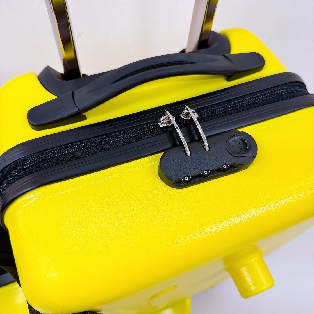 【極美品】noricco のりっこ トラベルケース 4輪 イエロー 子供が乗れる