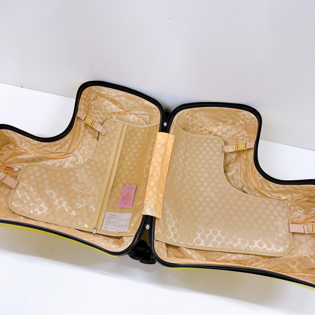 【極美品】noricco のりっこ トラベルケース 4輪 イエロー 子供が乗れる