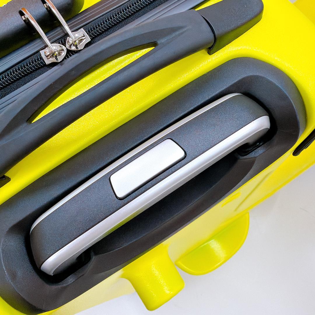 【極美品】noricco のりっこ トラベルケース 4輪 イエロー 子供が乗れる