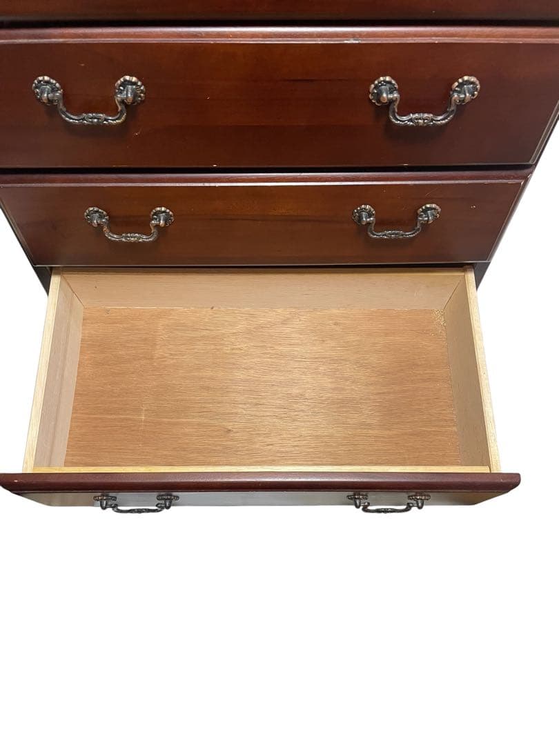 ダークブラウン 木製 タンス チェスト　アンティーク　インテリア　家具　棚