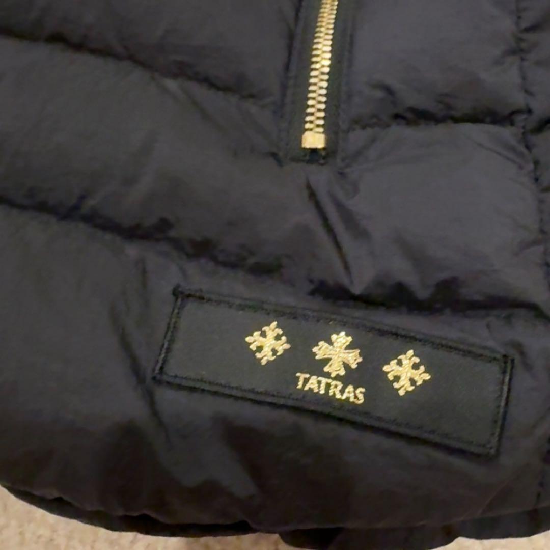 TATRAS ブラック ダウンベスト ファー付き　03