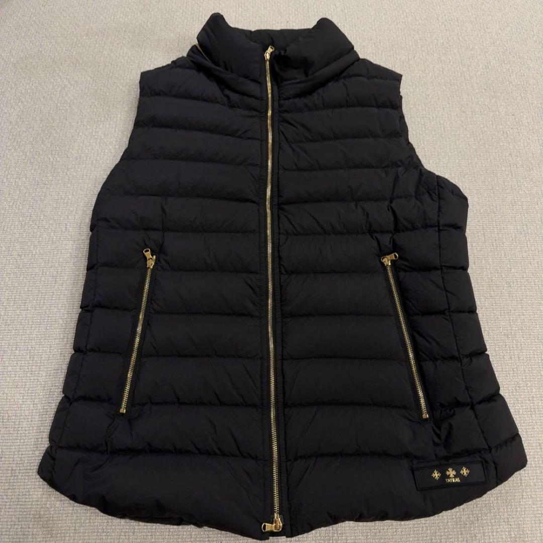 TATRAS ブラック ダウンベスト ファー付き　03