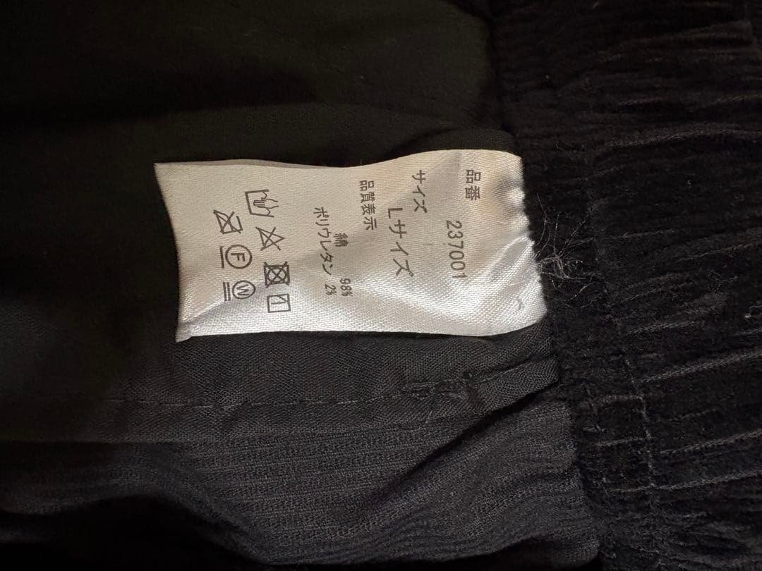 DRT DCX コーデュロイパンツ　ブラック