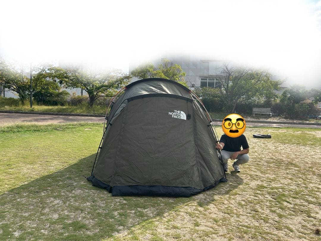 最終値下中【美品】ザノースフェイス ランダー4 キャンプテント オリーブ 前室付