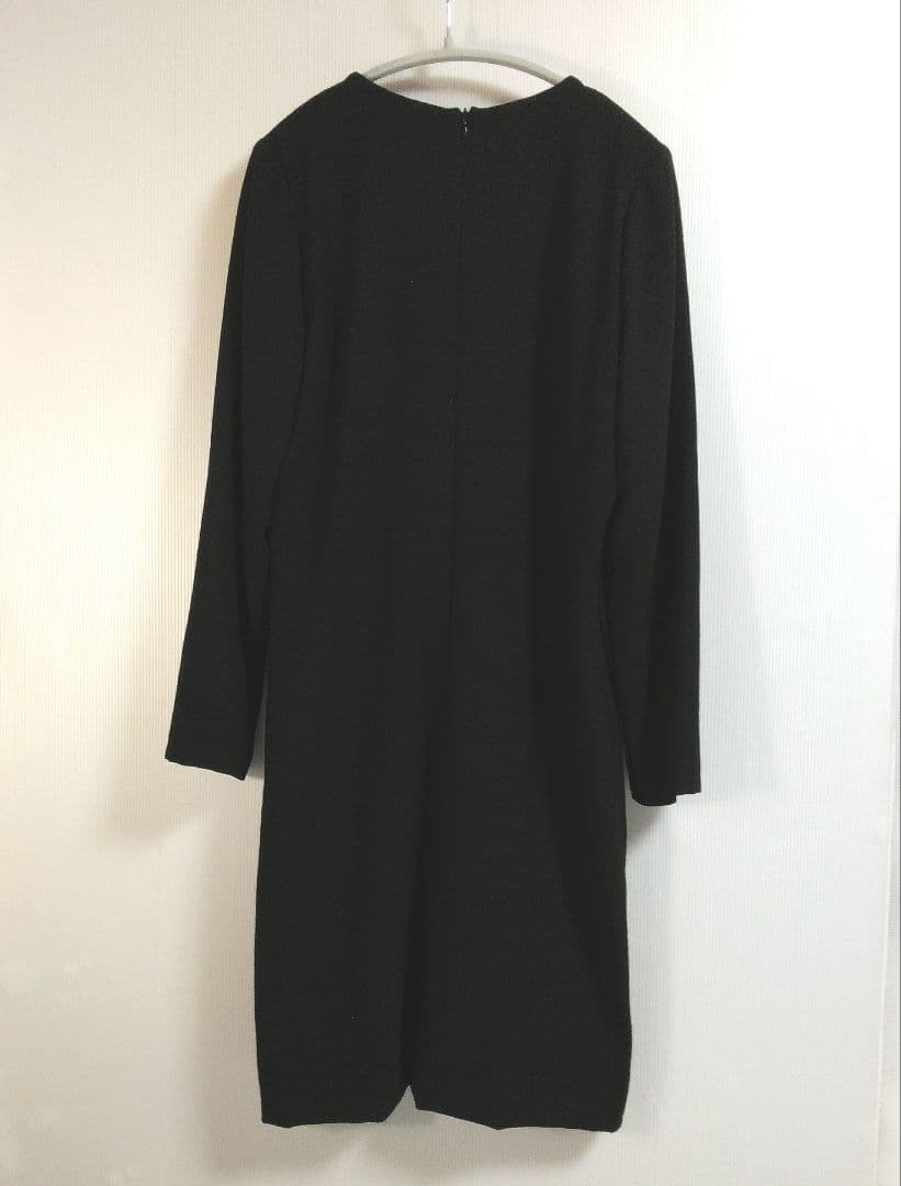 GIVENCHY✨リボン柄つきブラックワンピースL