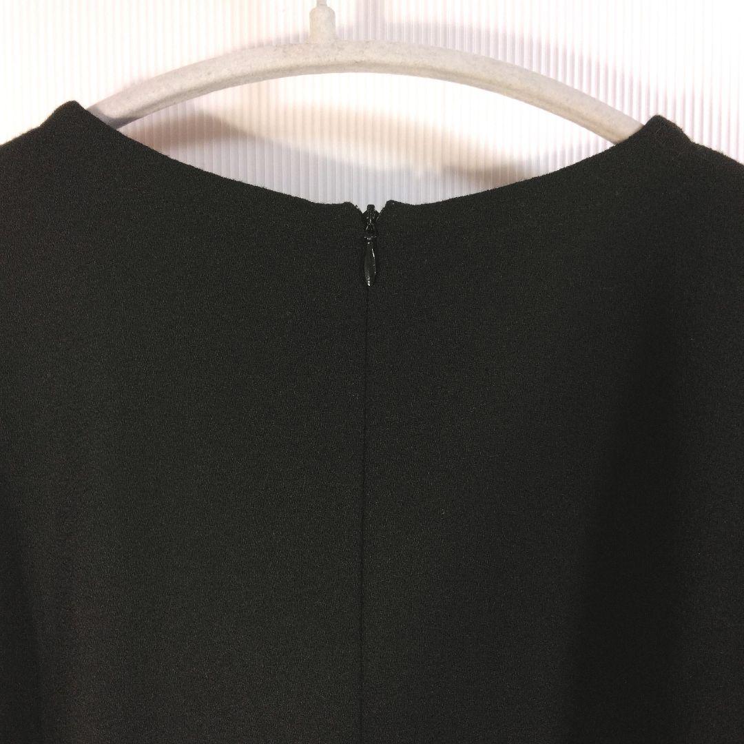 GIVENCHY✨リボン柄つきブラックワンピースL