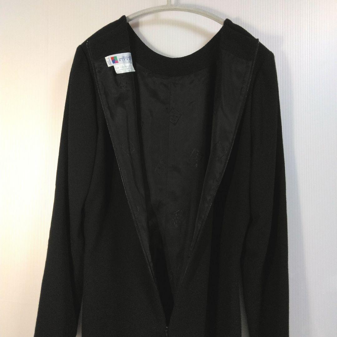 GIVENCHY✨リボン柄つきブラックワンピースL