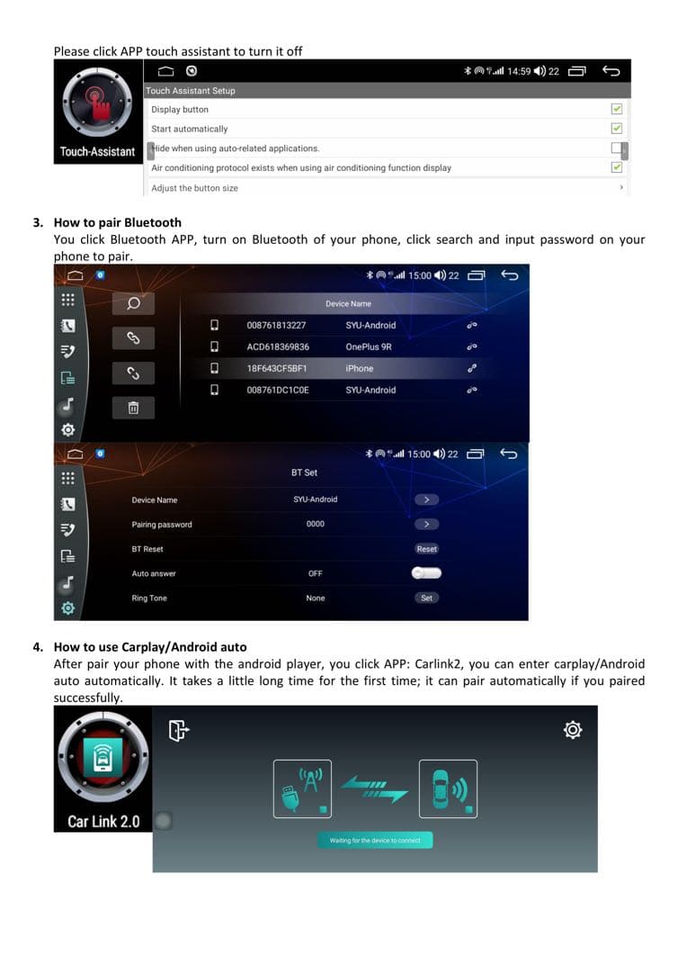 BM/BN アクセラ 社外 10.25インチ Android ヘッドユニット