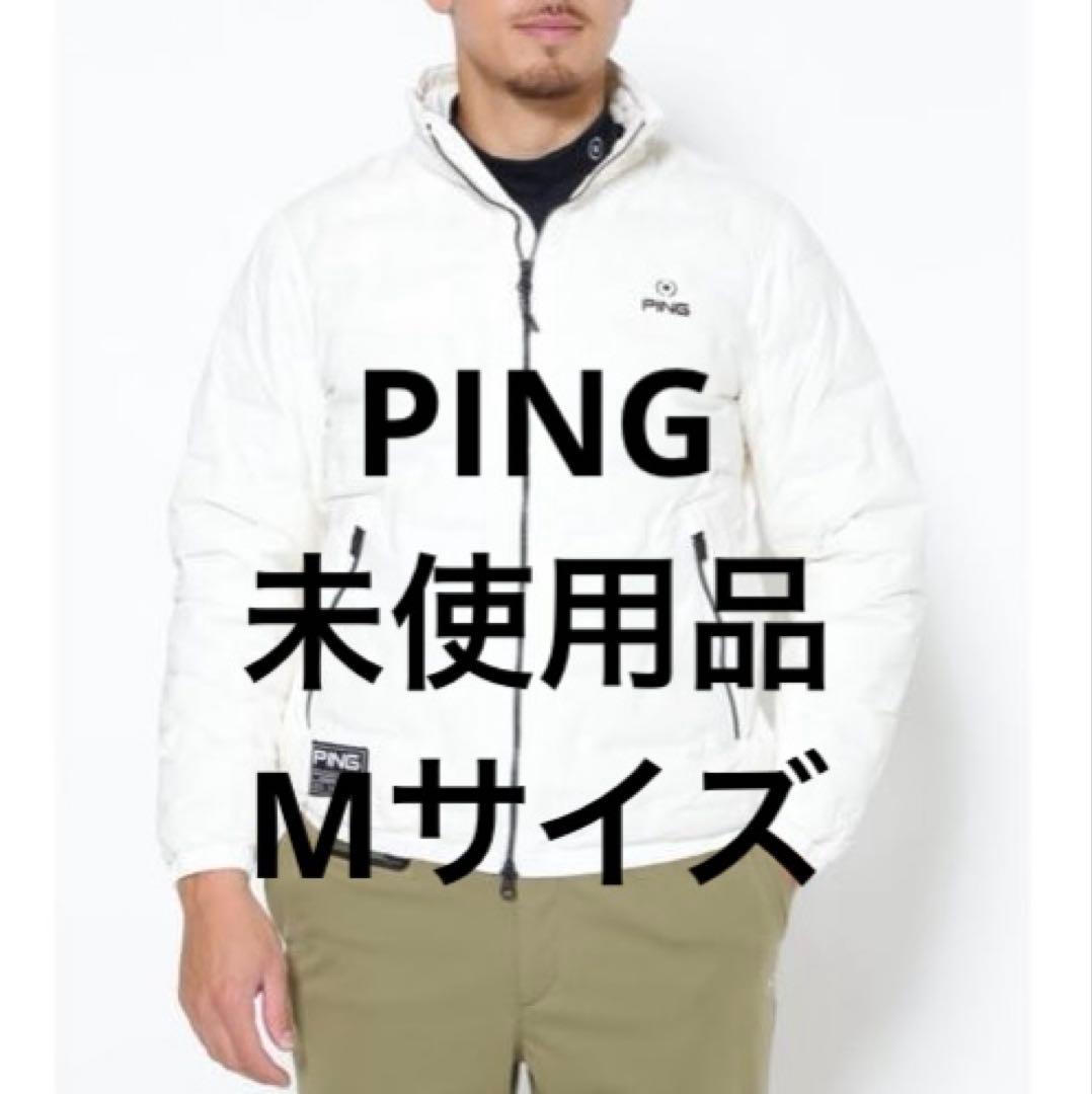 PING ピン　ゴルフウェア　フルジップ　ダウンブルゾン Mサイズ　ホワイト
