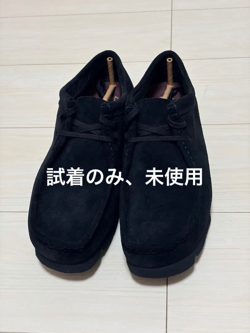 クラークス ワラビー ゴアテックス gore-tex ブラック 25.5cm