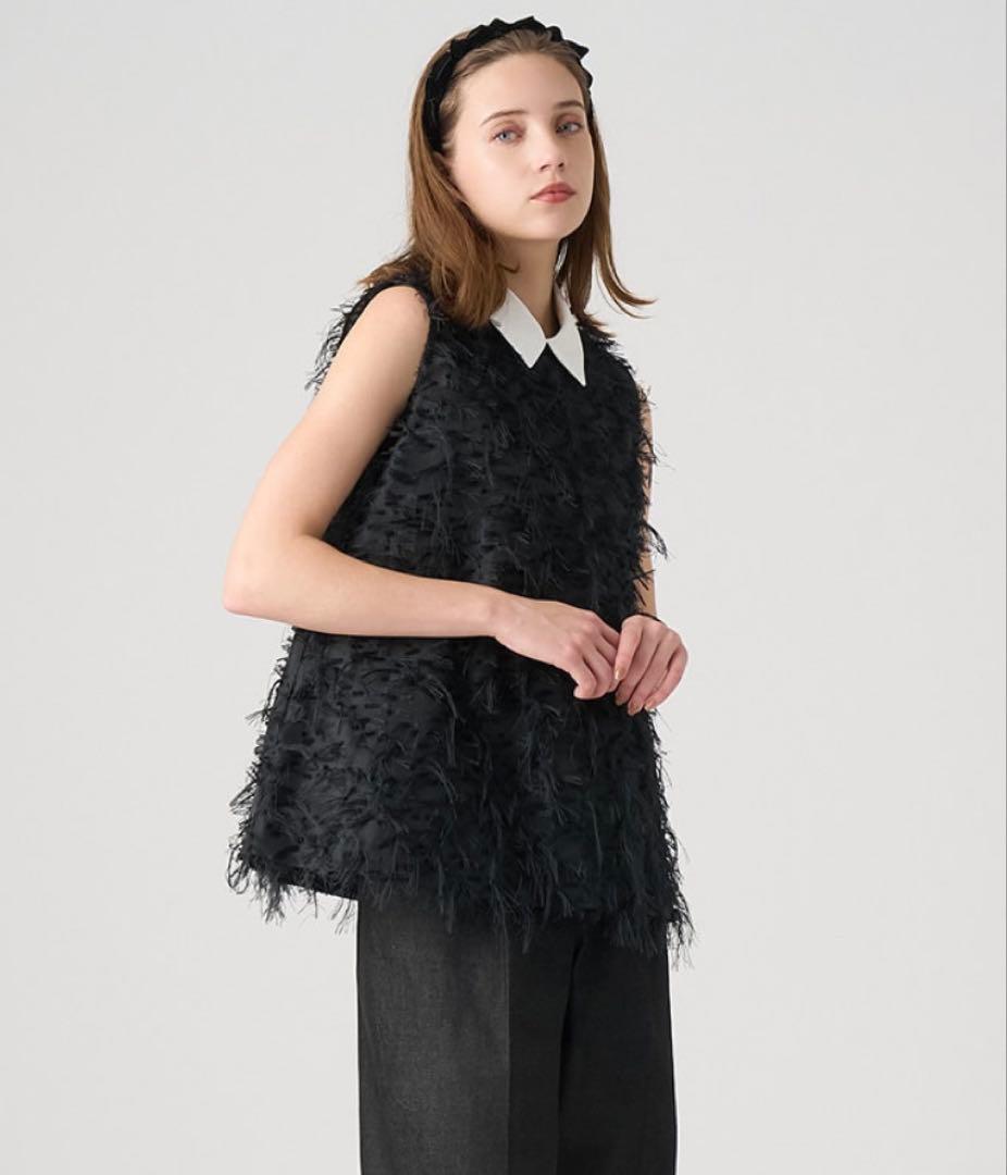 ANAYI アナイ　フェザーカットジャガード ブラウス　2025秋冬