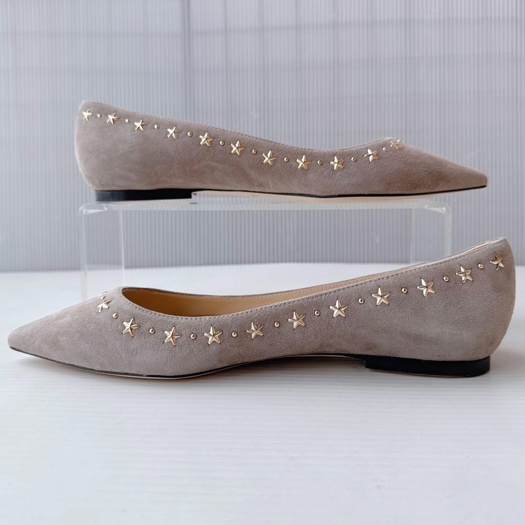 ジミーチュウ　星　スタースタッズ　バレリーナ　フラットシューズ　パンプス　新品