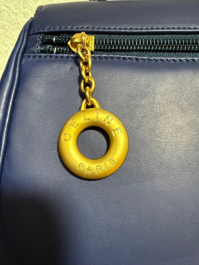 セリーヌ サークルロゴ ハンドバッグ ショルダーバッグ レザー CELINE