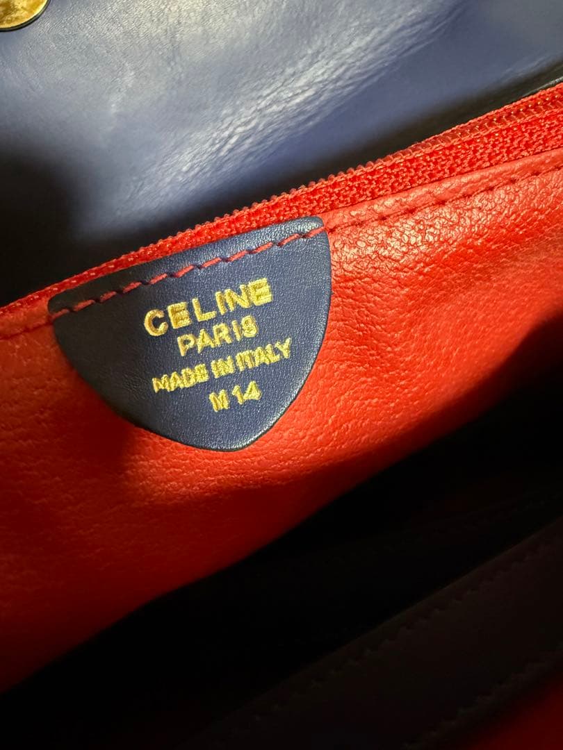 セリーヌ サークルロゴ ハンドバッグ ショルダーバッグ レザー CELINE