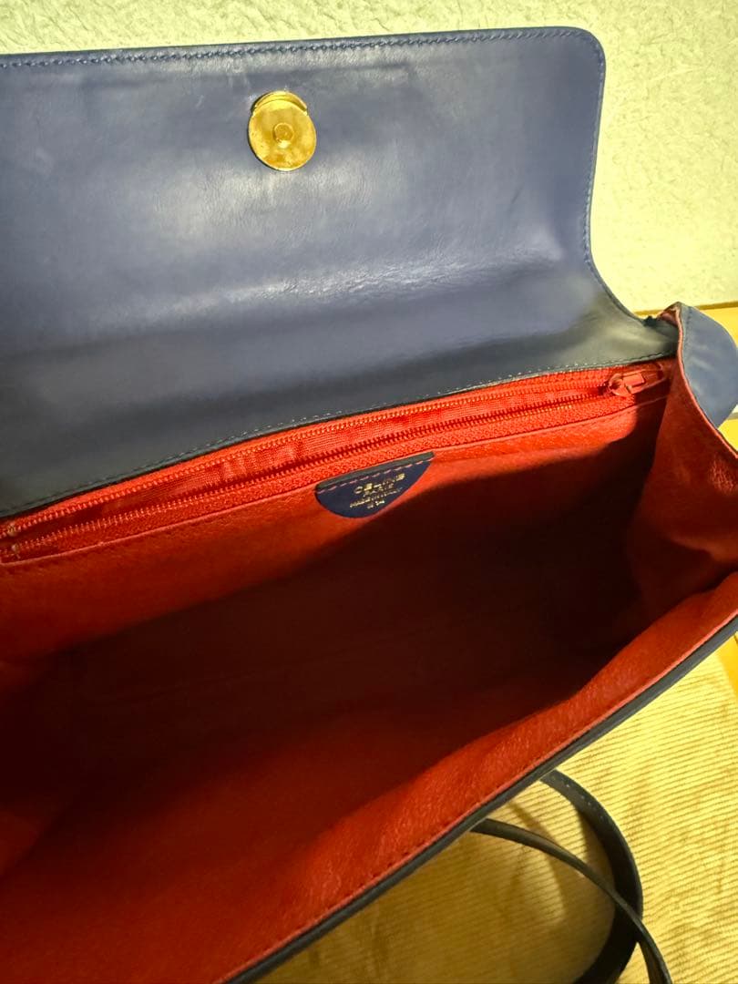 セリーヌ サークルロゴ ハンドバッグ ショルダーバッグ レザー CELINE