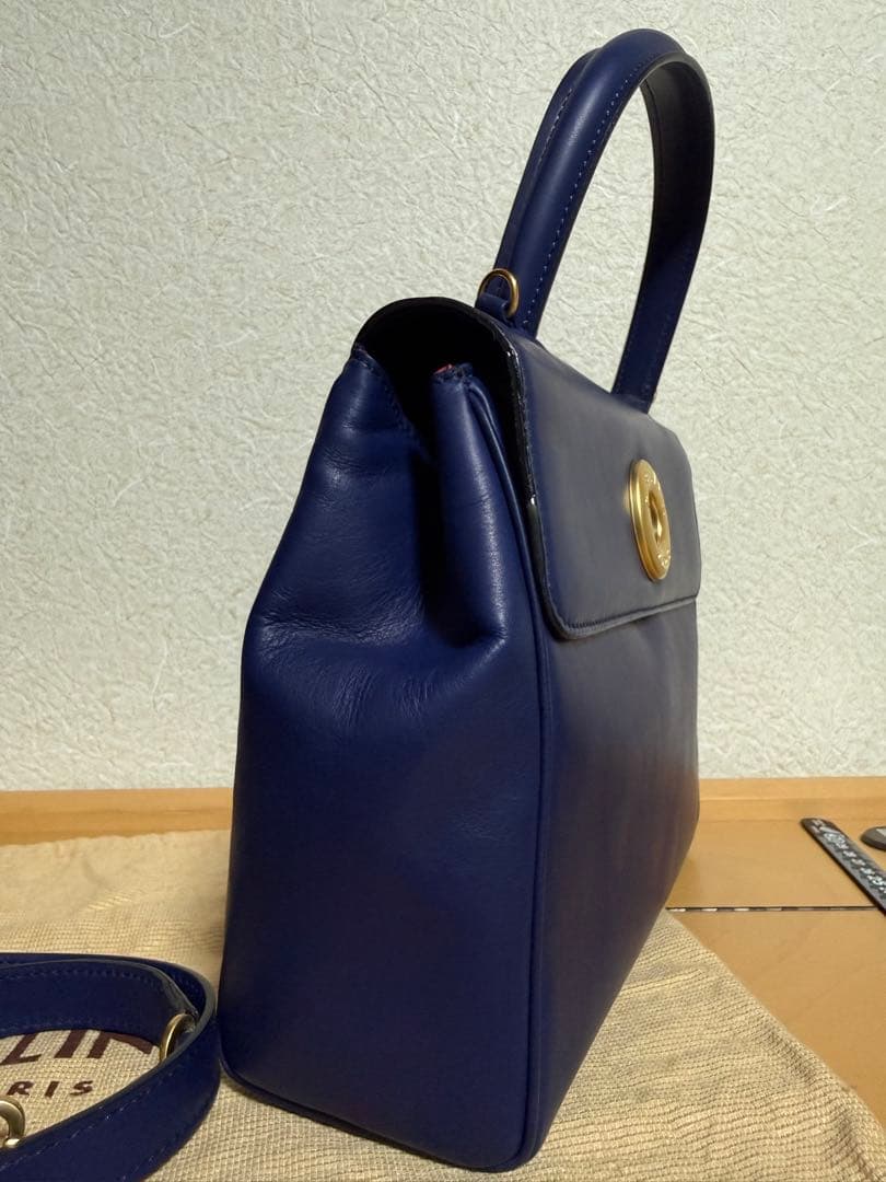 セリーヌ サークルロゴ ハンドバッグ ショルダーバッグ レザー CELINE