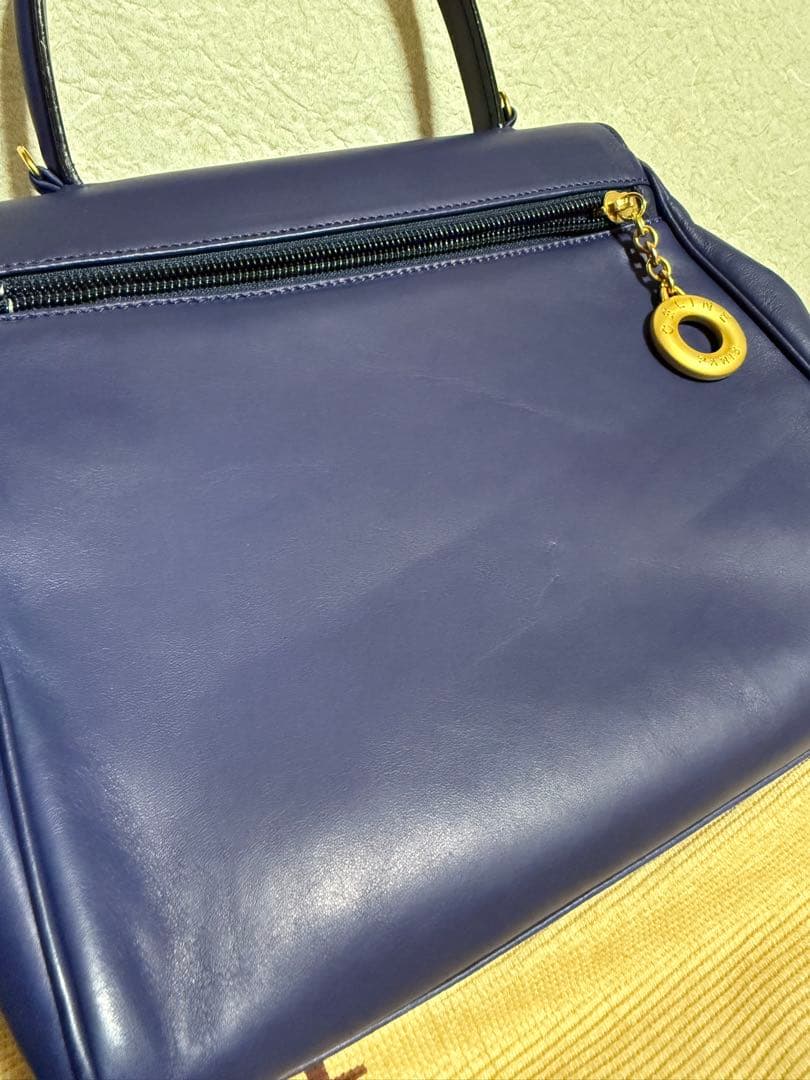 セリーヌ サークルロゴ ハンドバッグ ショルダーバッグ レザー CELINE