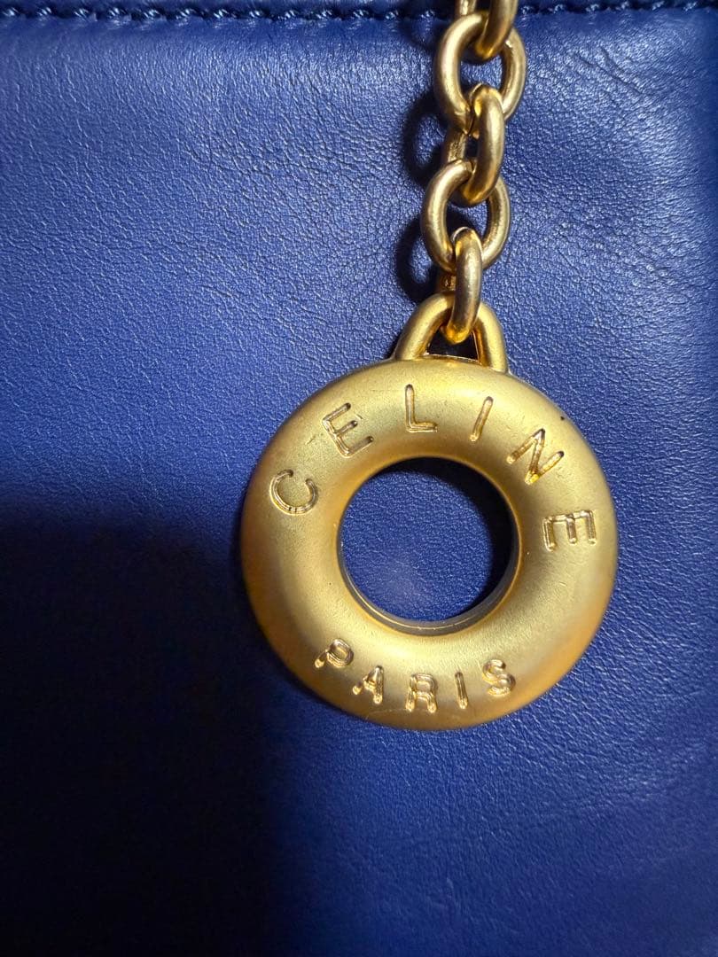 セリーヌ サークルロゴ ハンドバッグ ショルダーバッグ レザー CELINE
