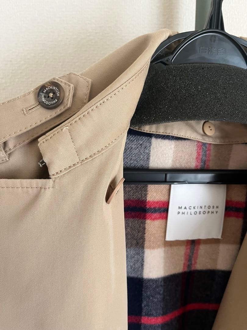 【m ̖́-】MACKINTOSH PHILOSOPHYベージュトレンチ