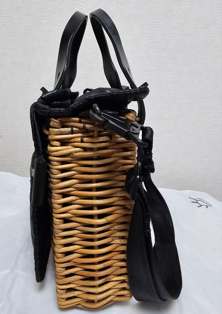 エバゴス　角よこバスケット　ショルダーバッグ