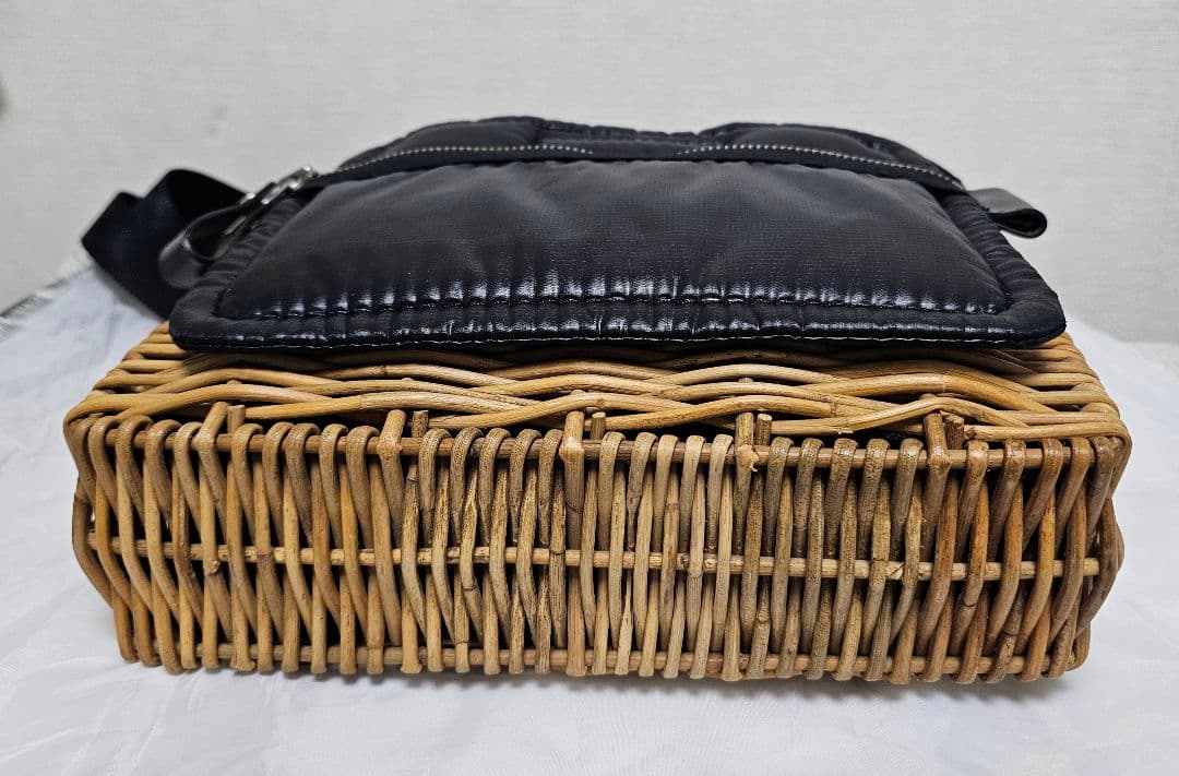 エバゴス　角よこバスケット　ショルダーバッグ