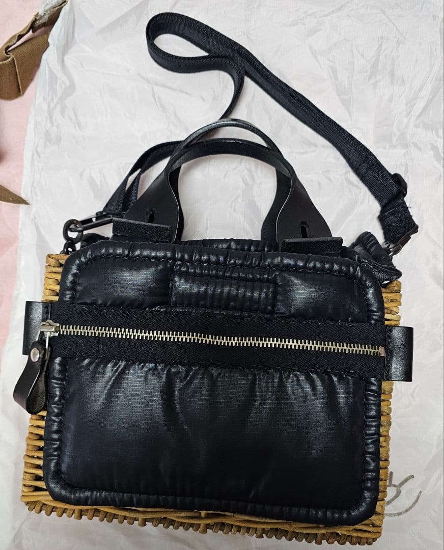 エバゴス　角よこバスケット　ショルダーバッグ