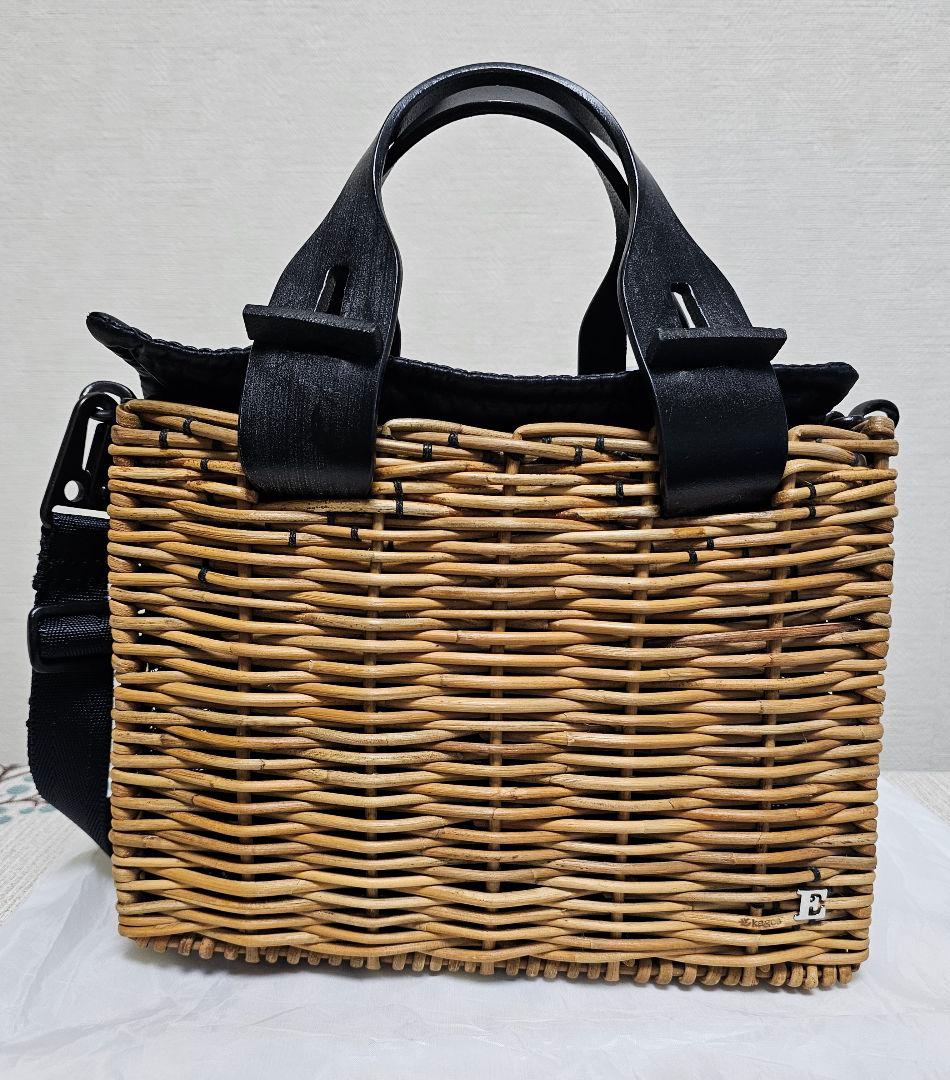 エバゴス　角よこバスケット　ショルダーバッグ