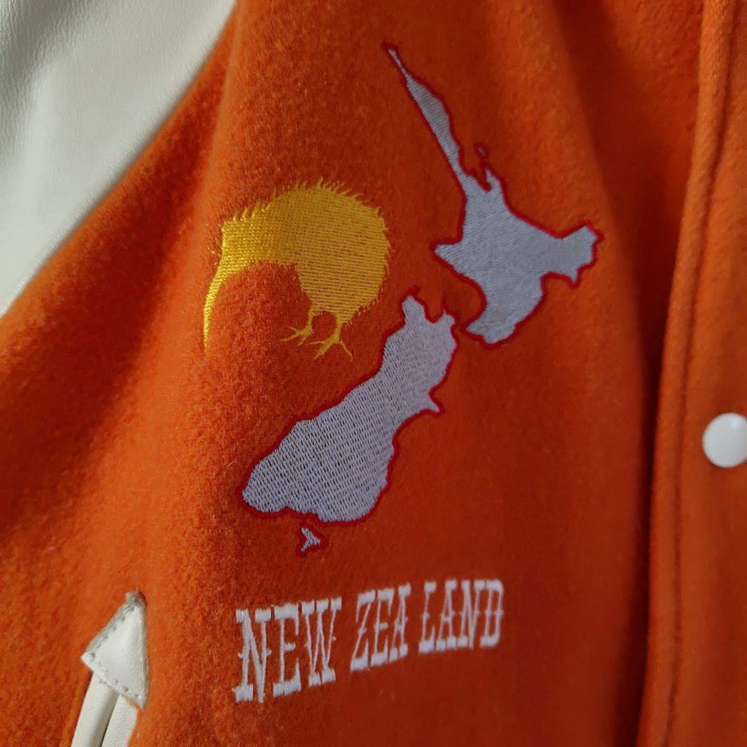 カンタベリー　 袖牛革 ワッペン スタジャン 　サイズ Ｍ