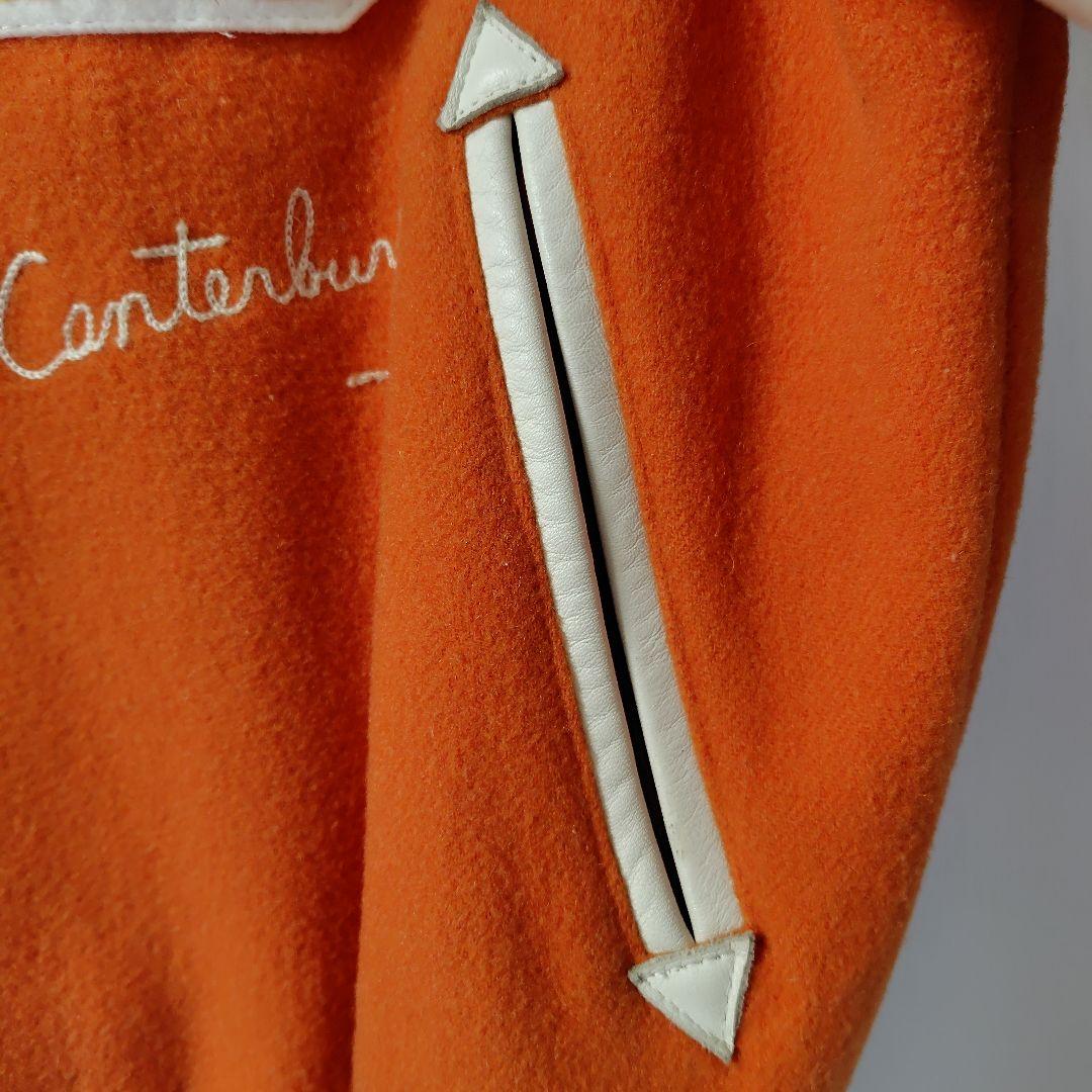カンタベリー　 袖牛革 ワッペン スタジャン 　サイズ Ｍ