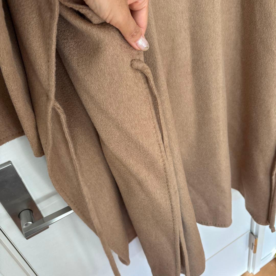 マックスマーラ　キャメル　ポンチョ　ケープコート