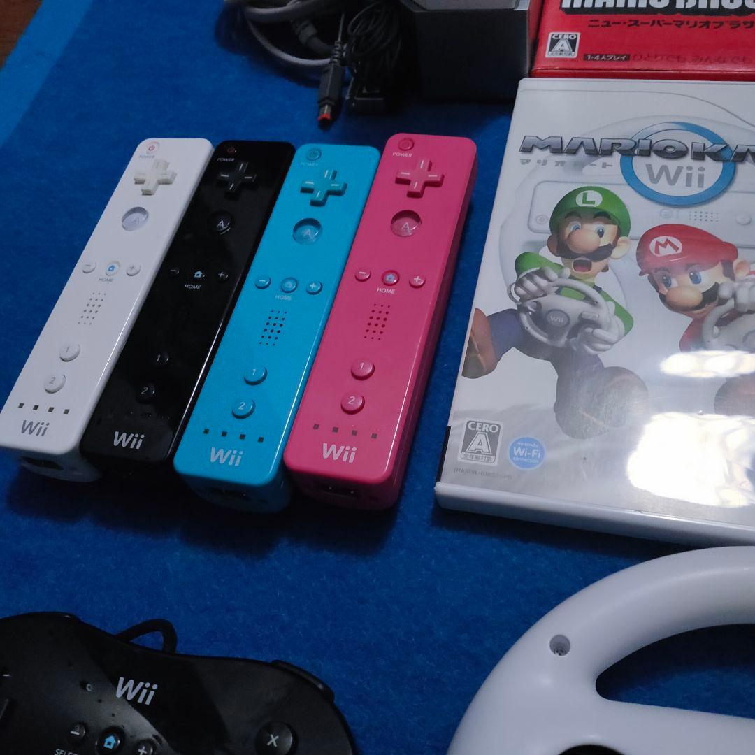 贅沢に♪Wii ハンドル 本体 マリオカート 太鼓の達人 カラフルリモコン