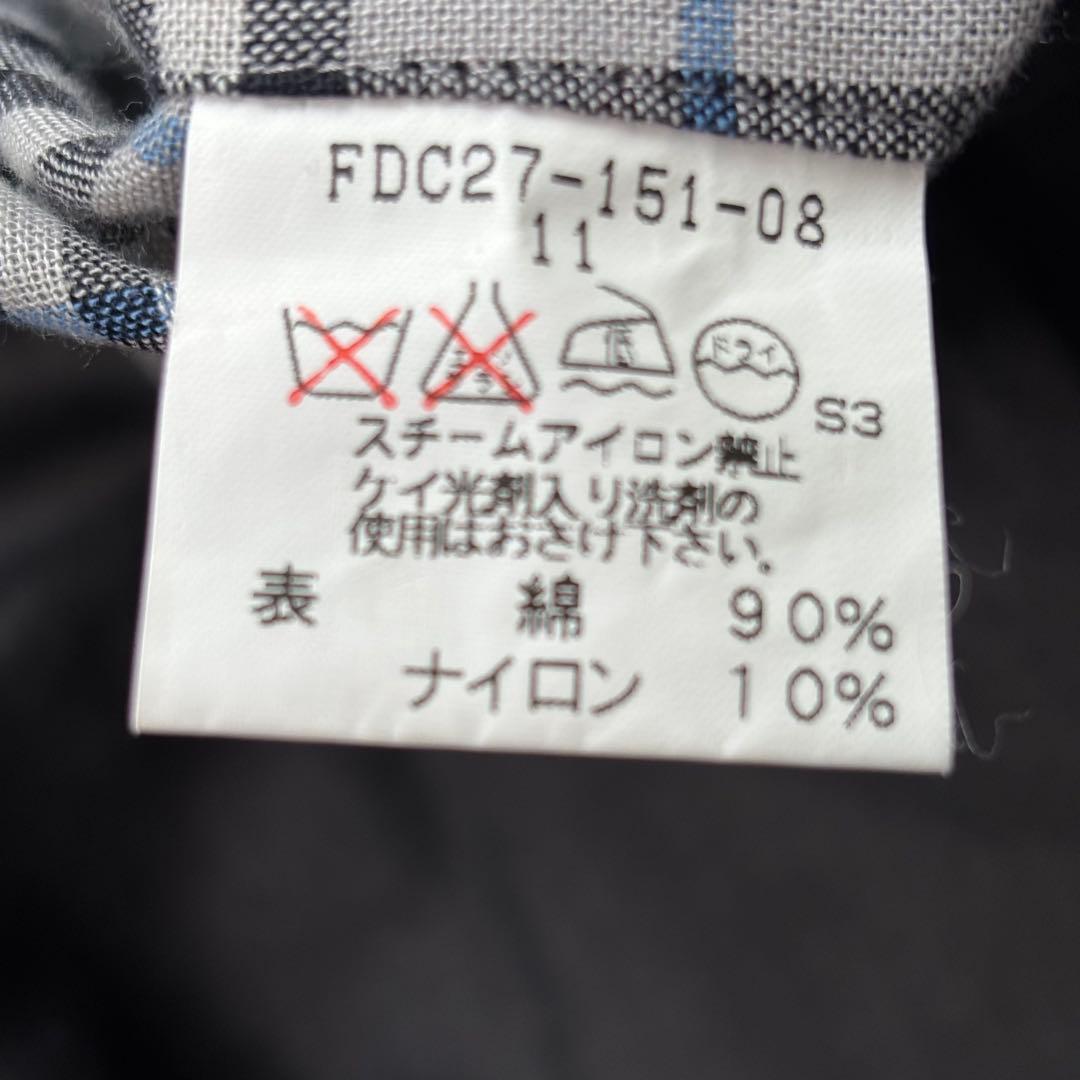 バーバリーロンドン　11号　グレー　ノバチェック トレンチコート　ロング　刺繍