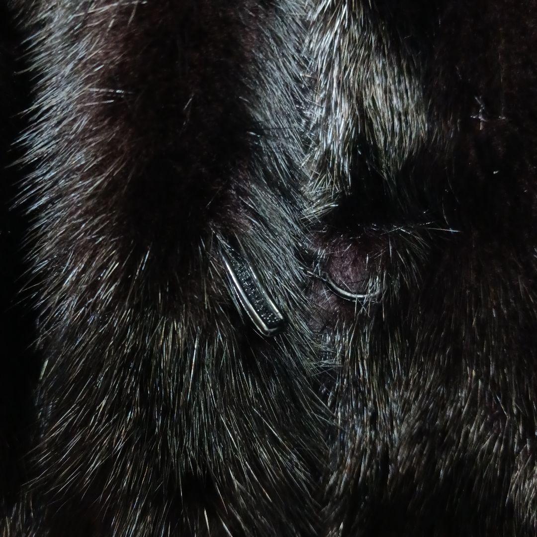 ✨最高級✨サガミンク　銀タグ　毛皮ファーコート　ブラック