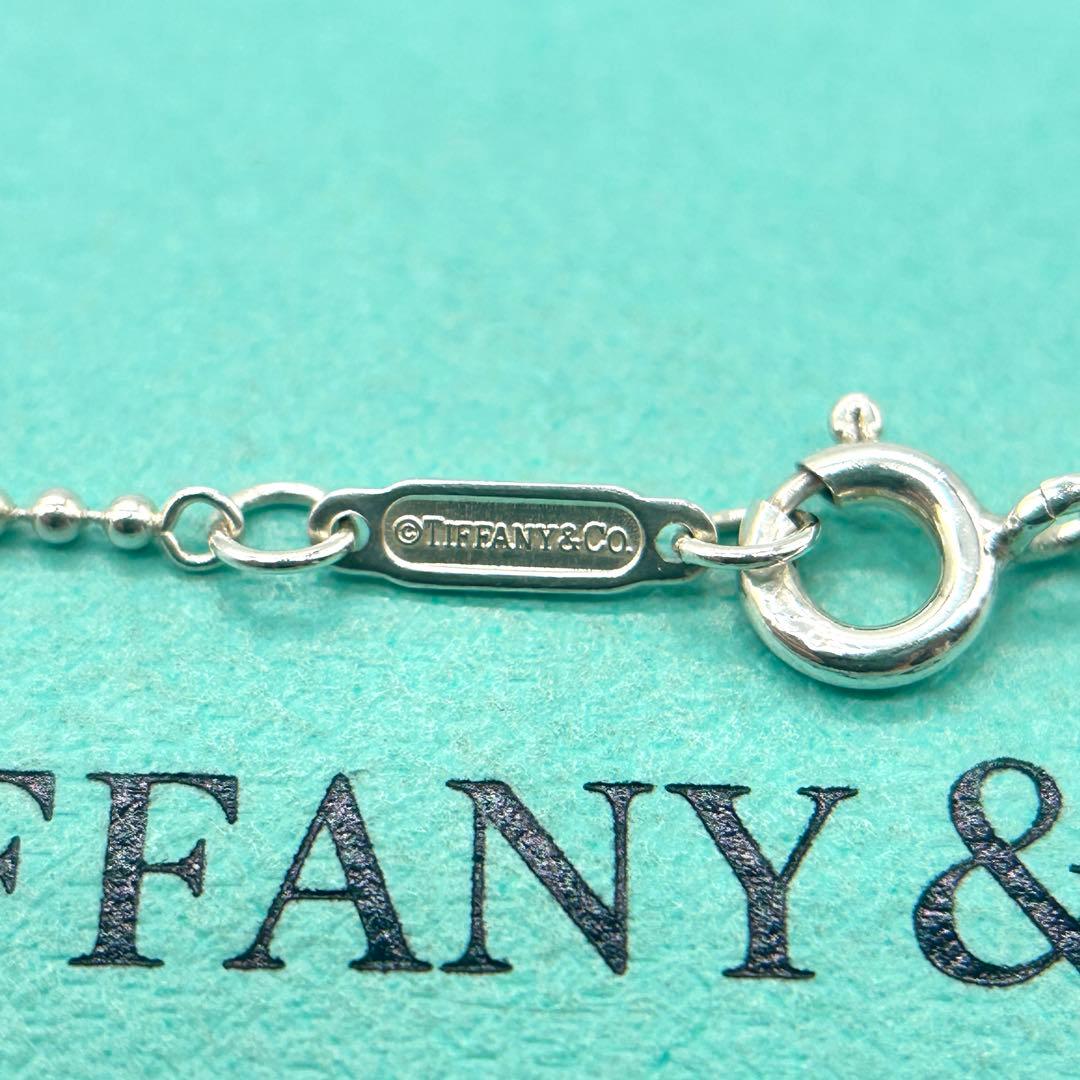 美品　ティファニー　ボールチェーン　ネックレス　　シルバー　925 細め