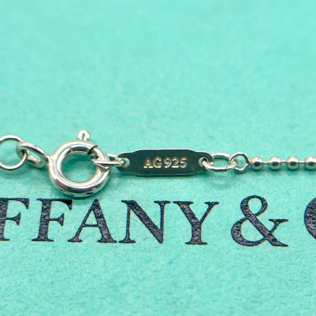 美品　ティファニー　ボールチェーン　ネックレス　　シルバー　925 細め