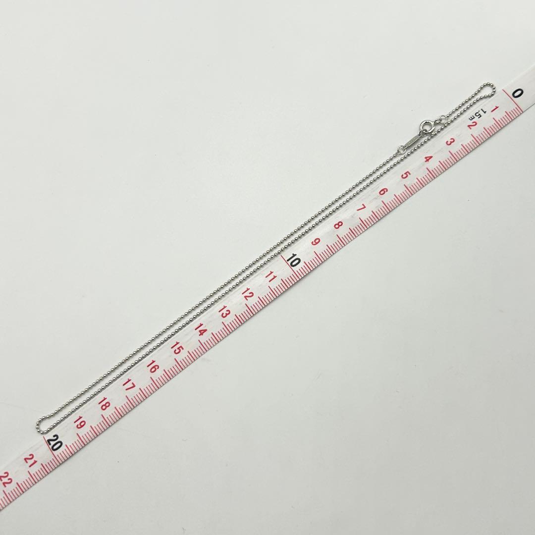 美品　ティファニー　ボールチェーン　ネックレス　　シルバー　925 細め