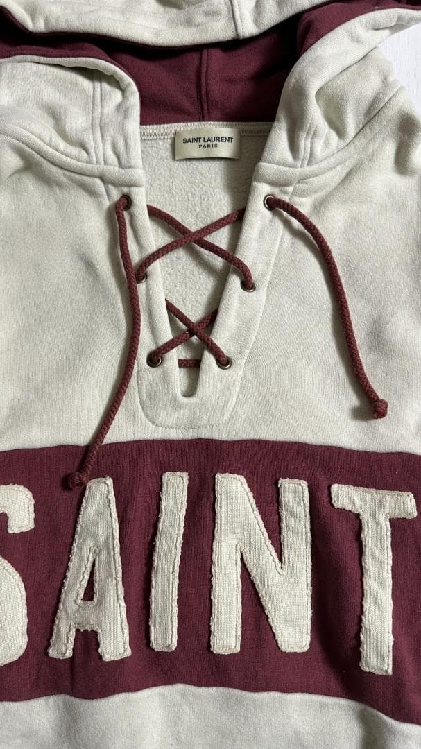 SAINT LAURENT レースアップパーカー
