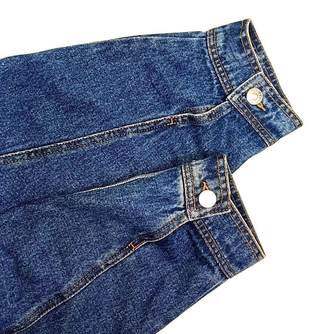 【美品★2XL】アディダス　花柄　刺繍　短丈　デニムジャケット　Y2K