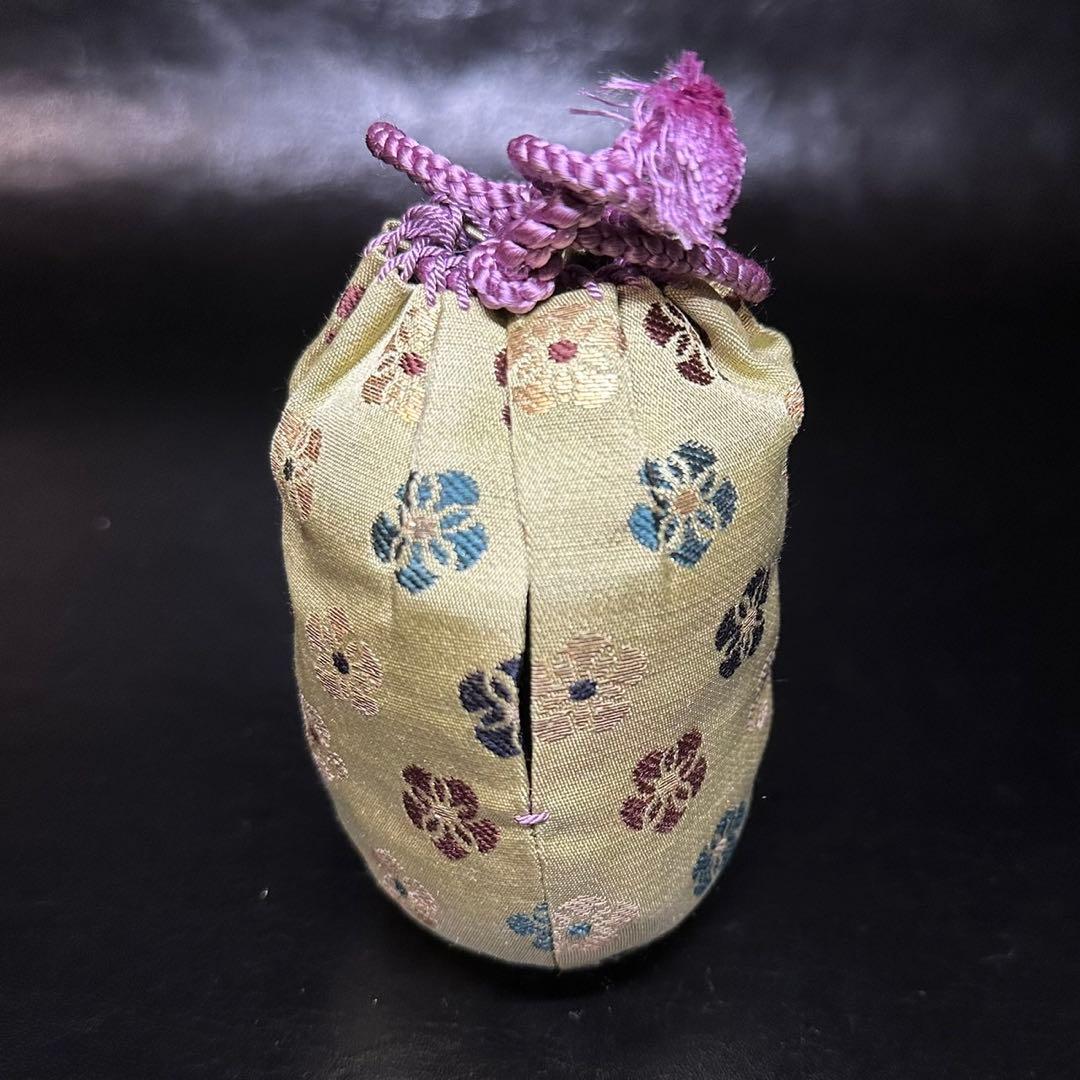 ★茶道具！古瀬戸 在中菴肩衝写 茶入！撫子金欄『笹田 仁史』作！共箱/仕覆付！★