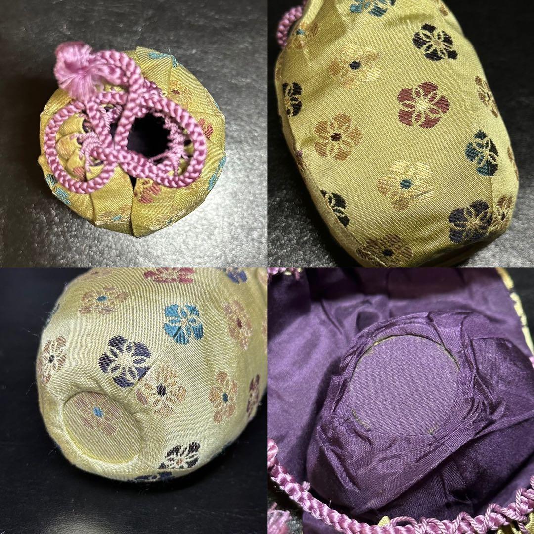 ★茶道具！古瀬戸 在中菴肩衝写 茶入！撫子金欄『笹田 仁史』作！共箱/仕覆付！★