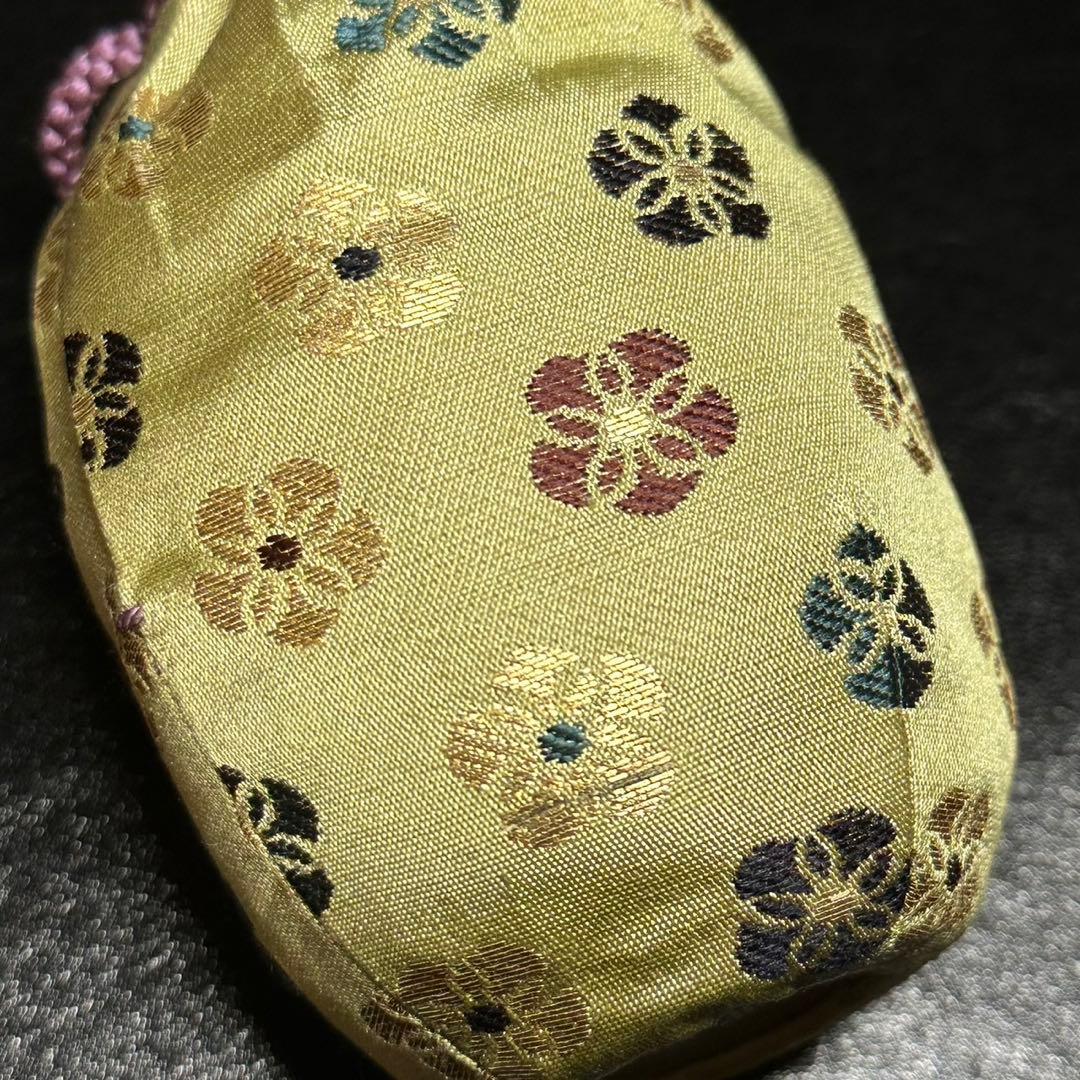 ★茶道具！古瀬戸 在中菴肩衝写 茶入！撫子金欄『笹田 仁史』作！共箱/仕覆付！★