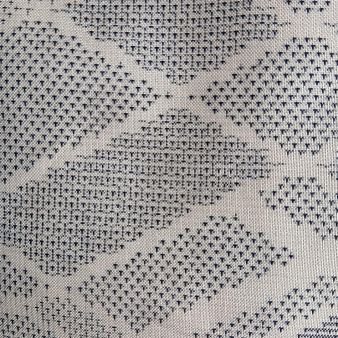 着物リメイク＊本場白大島紬＊ノースリーブテント型フレアーワンピース